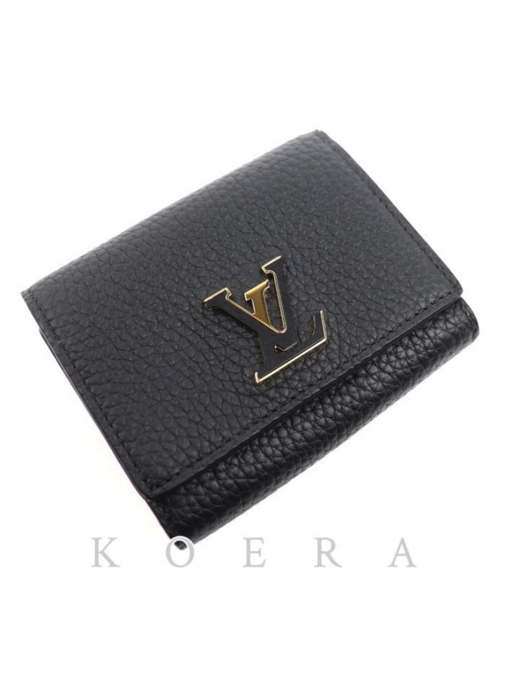 Louis Vuitton Portefeuille Capucines Tiny Bifold Wallet Noir